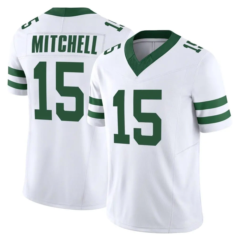 NY.Jets #15 Adonai Mitchell Player White Legacy Limited Vapor F.U.S.E. Home Game Edoa Stitched Jerseys