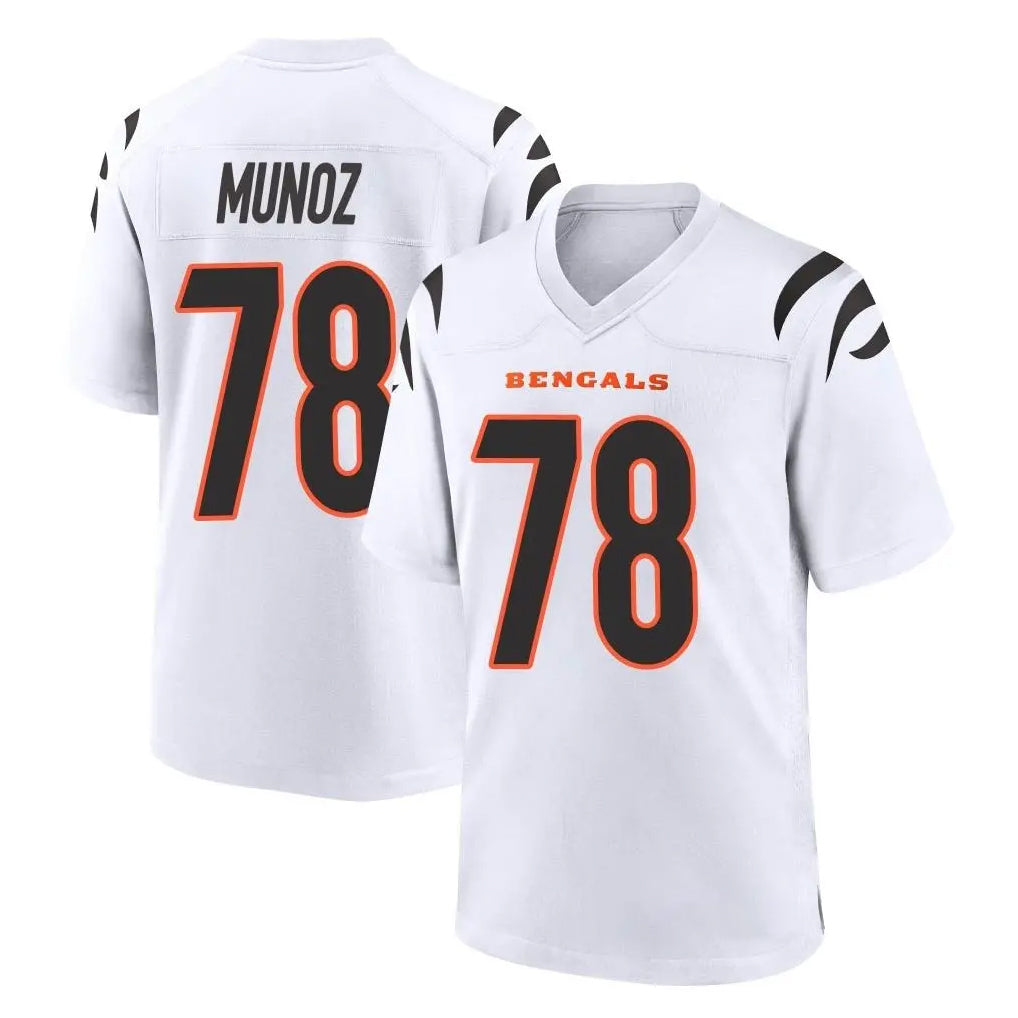 C.Bengals #78 Anthony Munoz Player White Home Game Edoa Stitched Jerseys