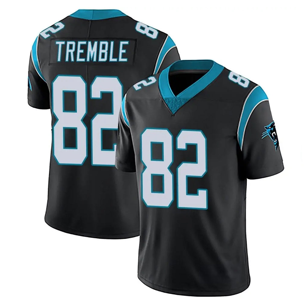 C.Panthers #82 Tommy Tremble Player Black Vapor Untouchable Limited Game Edoa Stitched Jerseys