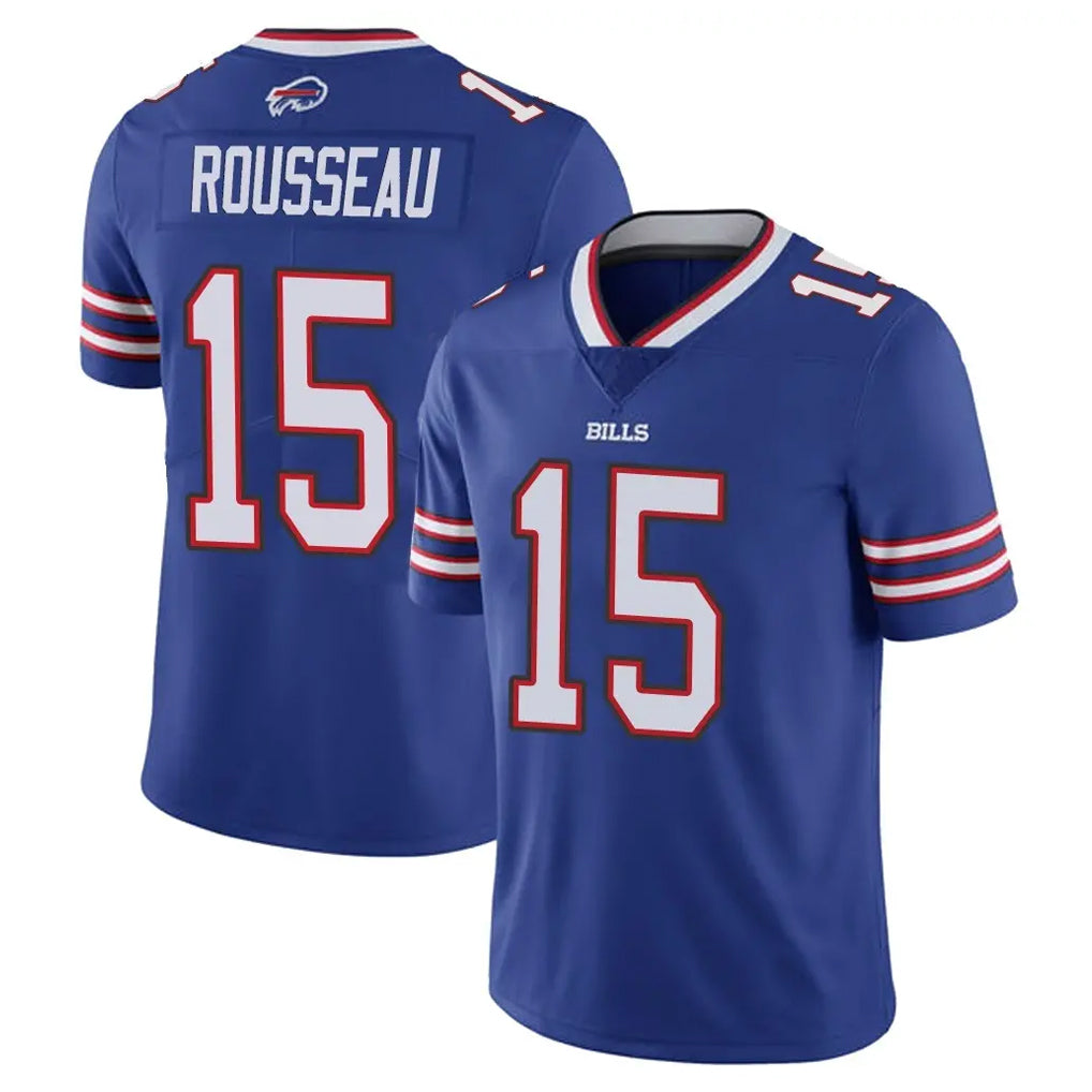 B.Bills #15 Greg Rousseau Player Royal Vapor Untouchable Limited Edoa Stitched Jerseys