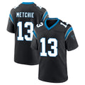 C.Panthers #13 John Metchie III Player Black Limited Home Game Edoa Stitched Jerseys