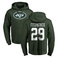 NY.Jets #29 Minkah Fitzpatrick Player Green LOGO Pullover Hoodies Limited Game Edoa Stitched Jerseys