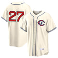 C.Cubs #27 Seiya Suzuki Player Cream Field of Dreams Home Game Edoa Stitched Jerseys