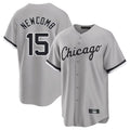 C.White Sox #15 Sean Newcomb Player Gray Home Game Edoa Stitched Jerseys