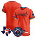H.Astros ## Astros Blank Player Orange City Connect Texas Patch Vapor Premier Limited Elite Home Edoa Stitched Jerseys