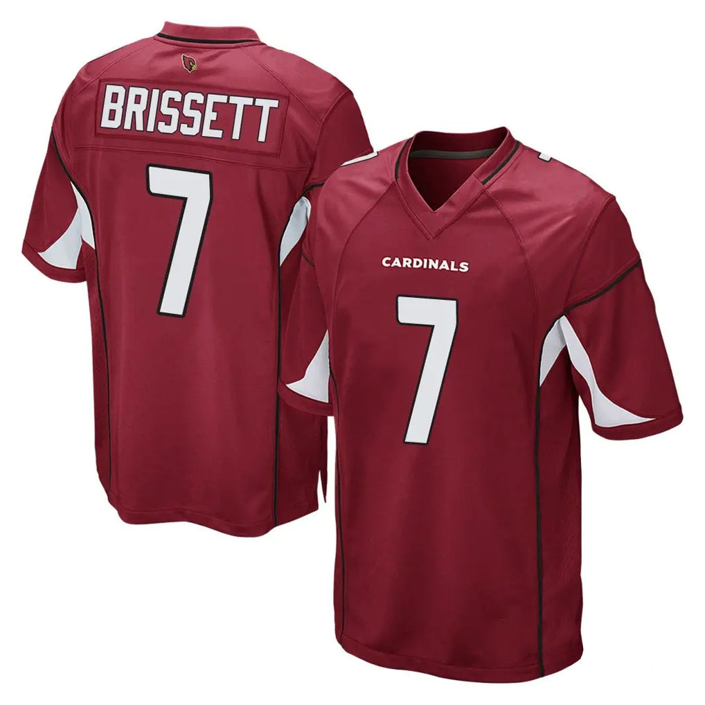 A.Cardinals #7 Jacoby Brissett Player Cardinal Home Game Edoa Stitched Jerseys