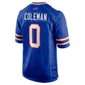 B.Bills #0 Keon Coleman Player Royal Home Game Edoa Stitched Jerseys