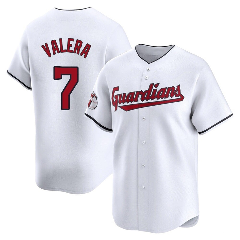 C.Guardians #7 George Valera Player White Limited Home Edoa Stitched Jerseys