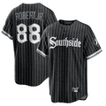 C.White Sox #88 Luis Robert Jr Player Black City Connect Home Game Edoa Stitched Jerseys
