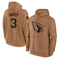 A.Cardinals #3 Budda Baker Player Brown Salute To Service Limited Hoodies Edoa Stitched Jerseys