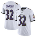 B.Ravens #32 Trenton Simpson Player White Vapor F.U.S.E. Limited Edoa Stitched Jerseys