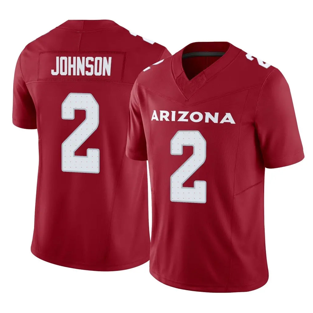 A.Cardinals #2 Will Johnson Player Cardinal Vapor F.U.S.E. Limited Home Game Edoa Stitched Jerseys