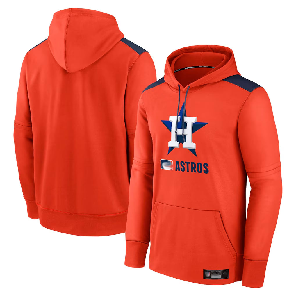 H.Astros ## Astros Blank Player Orange Club Fleece Pullover Hoodie Edoa Stitched Jerseys