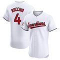 C.Guardians #4 Brayan Rocchio Player White Limited Elite Home Edoa Stitched Jerseys