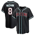 A.Diamondbacks #8 James McCann Player Black Home Game Edoa Stitched Jerseys
