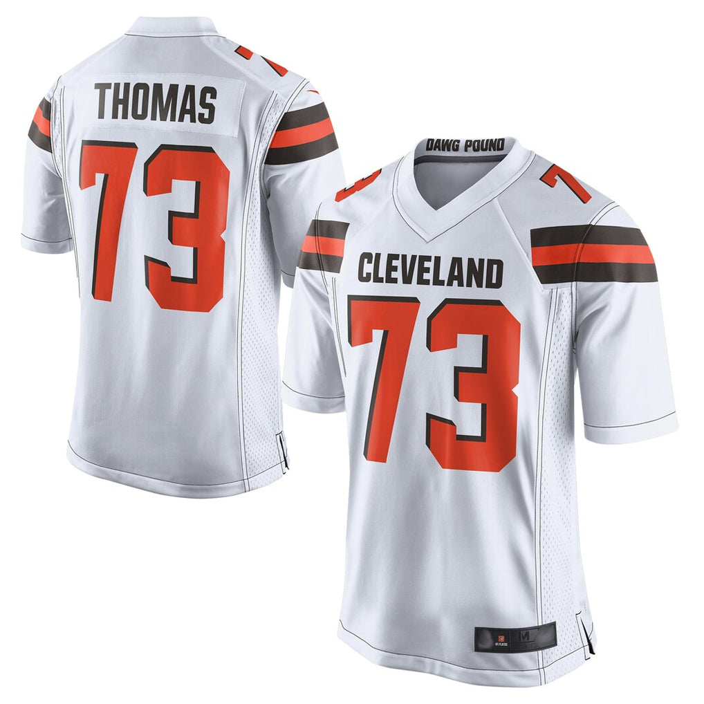 C.Browns #73 Joe Thomas Player White Limited Home Game Edoa Stitched Jerseys