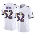 B.Ravens #52 Ray Lewis Player White Vapor F.U.S.E. Limited Game Home Edoa Stitched Jerseys