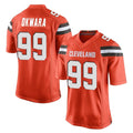 C.Browns #99 Julian Okwara Player Orange Vapor Limited Home Game Edoa Stitched Jerseys