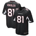 A.Cardinals #81 Travis Vokolek Player Black Game Edoa Stitched Jerseys