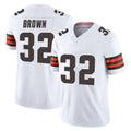 C.Browns #32 Jim Brown Player White Vapor F.U.S.E. Limited Home Game Edoa Stitched Jerseys