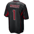 A.Cardinals #1 Kyler Murray Player Black 2nd Alternate Game Edoa Stitched Jerseys