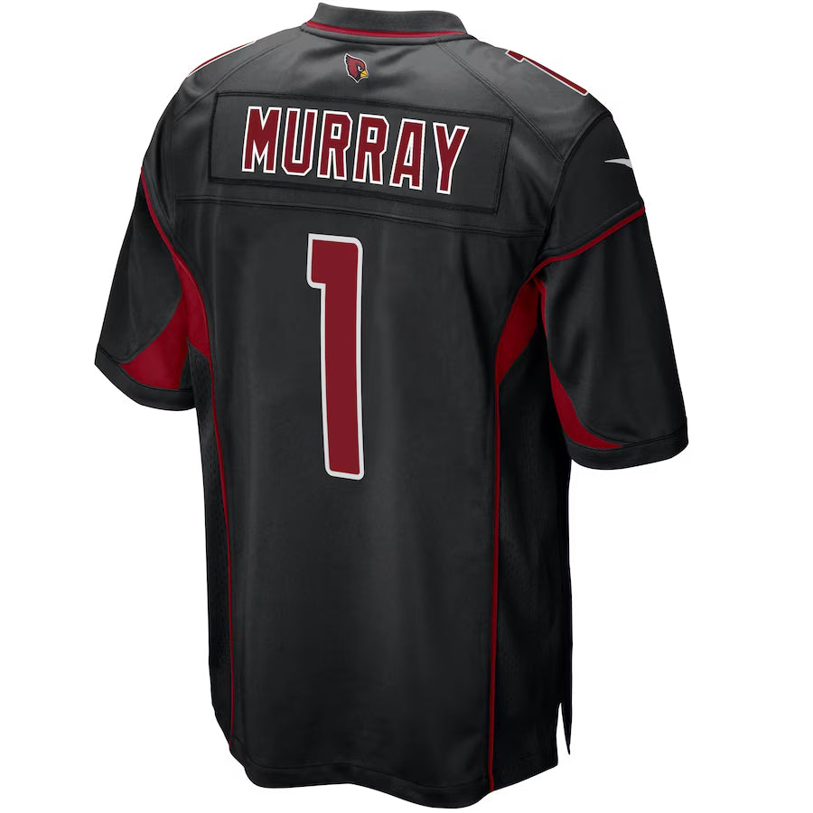A.Cardinals #1 Kyler Murray Player Black 2nd Alternate Game Edoa Stitched Jerseys