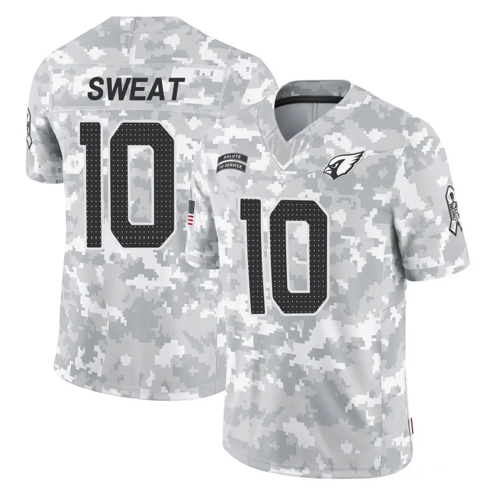 A.Cardinals #10 Josh Sweat Player Arctic Camo Limited Salute To Service Home Game Edoa Stitched Jerseys