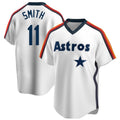 H.Astros #11 Cam Smith Player White Cooperstown Collection T-shirt Edoa Stitched Jerseys
