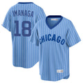 C.Cubs #18 Shota Imanaga Player Blue T-shirt Cooperstown Collection Limited Edoa Stitched Jerseys