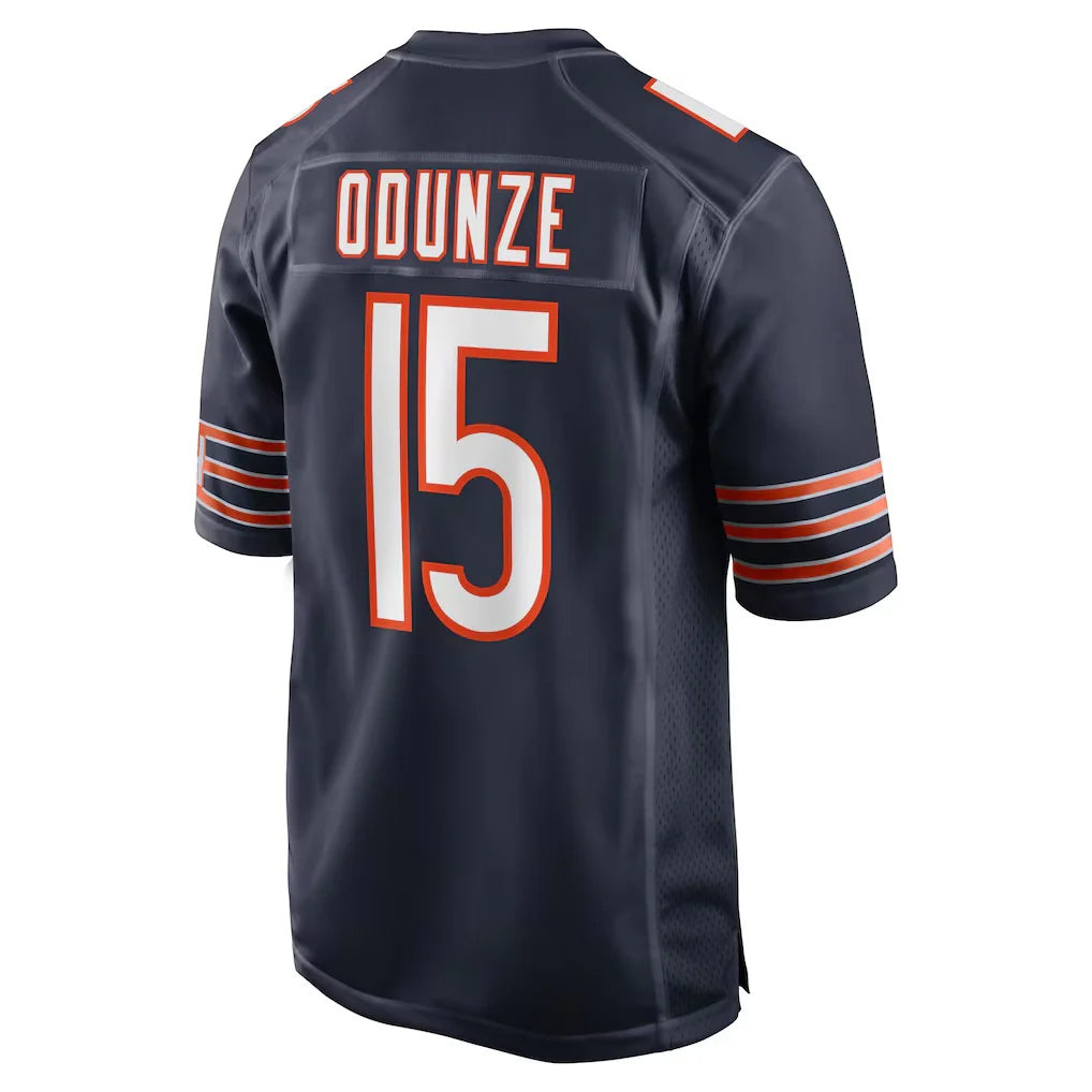 C.Bears #15 Rome Odunze Player Navy Home Game Edoa Stitched Jerseys
