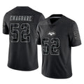 NY.Jets #52 Kingsley Enagbare Player Stealth Black Limited Reflective Home Game Edoa Stitched Jerseys
