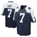 D.Cowboys #7 Rashan Gary Player Navy-White Alternate Home Game Edoa Stitched Jerseys