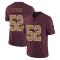 W.Commanders #52 Sonny Styles Player Burgundy Alternate Vapor Untouchable Home Game Edoa Stitched Jerseys