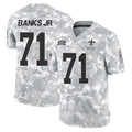 NO.Saints #71 Kelvin Banks Jr. Player Arctic Camo Salute To Service Limited Game Edoa Stitched Jerseys