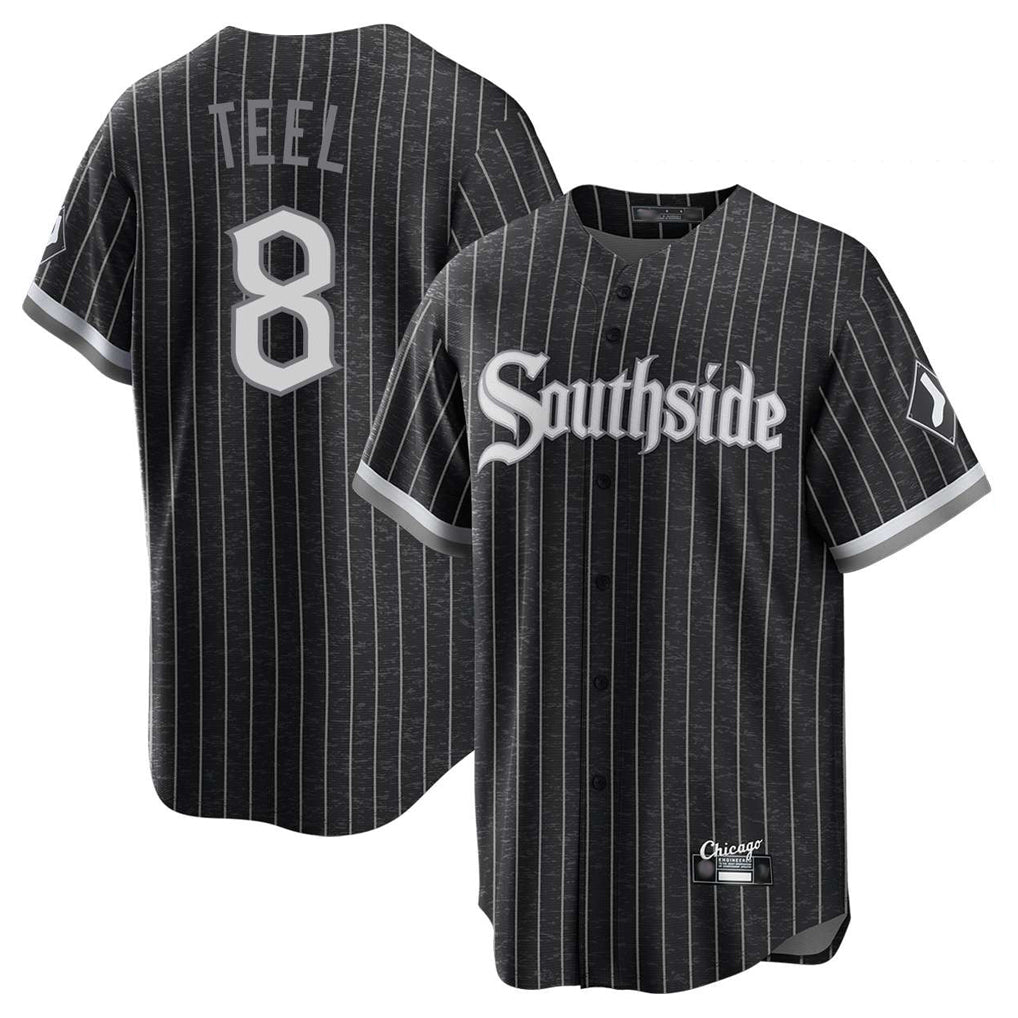 C.White Sox #8 Kyle Teel Player Black City Connect Home Game Edoa Stitched Jerseys