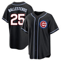 C.Cubs #25 Mois¨¦s Ballesteros Player Black Fashion Out Game Edoa Stitched Jerseys
