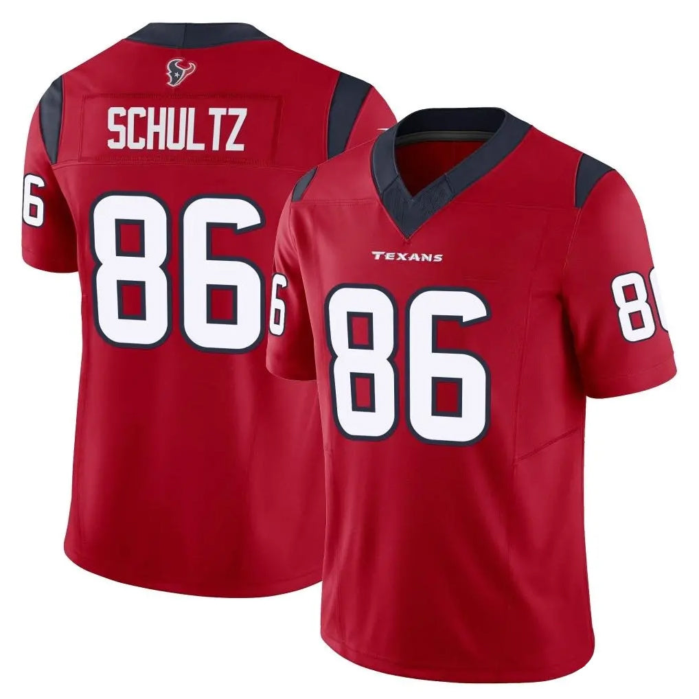 H.Texans #86 Dalton Schultz Player Red Limited Vapor F.U.S.E. Home Game Edoa Stitched Jerseys