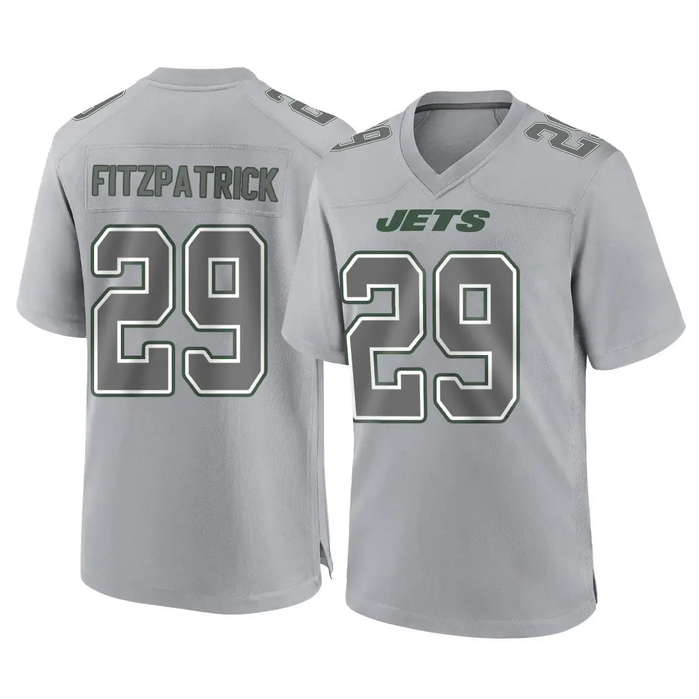 NY.Jets #29 Minkah Fitzpatrick Player Gray Limited Atmosphere Fashion Home Game Edoa Stitched Jerseys