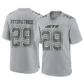 NY.Jets #29 Minkah Fitzpatrick Player Gray Limited Atmosphere Fashion Home Game Edoa Stitched Jerseys