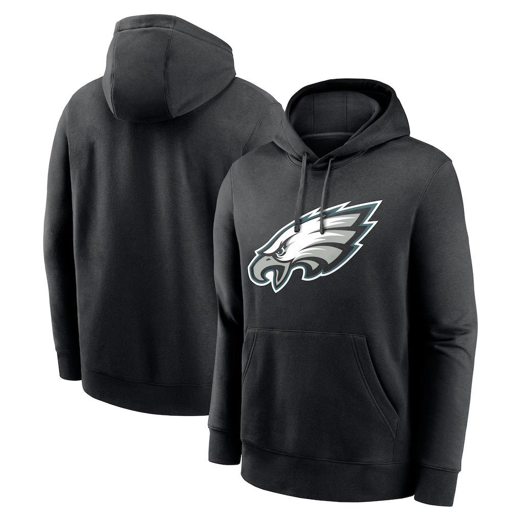 P.Eagles ## Eagles Blank Player Black LOGO Pullover Hoodies Home Game Edoa Stitched Jerseys