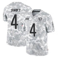 C.Bears #4 D'Andre Swift Player Arctic Camo Salute to Service Limited Edoa Stitched Jerseys