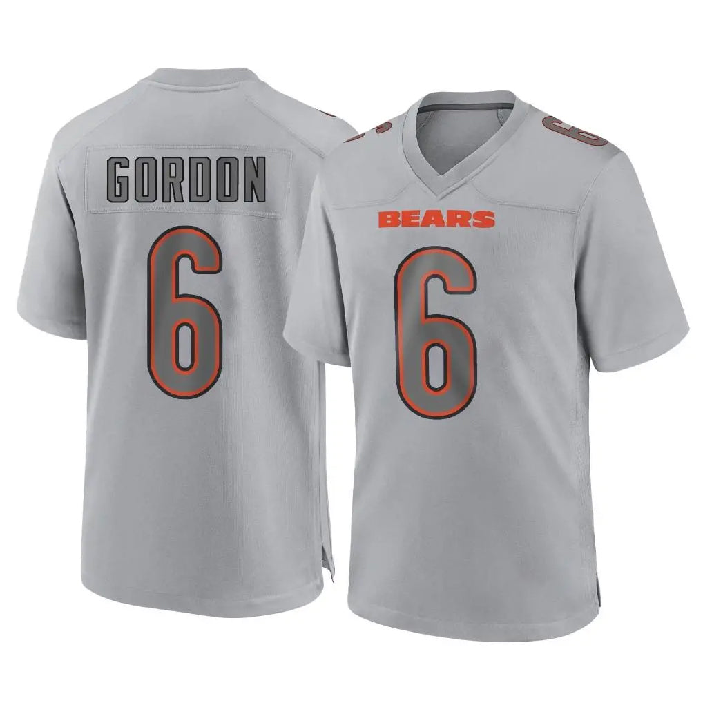 C.Bears #6 Kyler Gordon Player Gray Atmosphere Fashion Game Edoa Stitched Jerseys