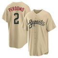 A.Diamondbacks #2 Geraldo Perdomo Player Tan City Connect Home Game Edoa Stitched Jerseys