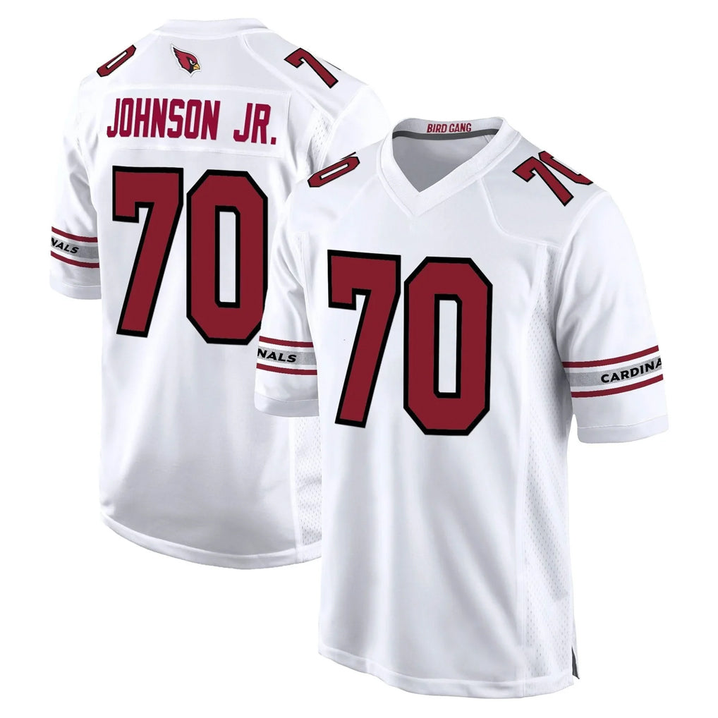 A.Cardinals #70 Paris Johnson Jr. Player White Fashion Home Game Edoa Stitched Jerseys