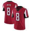 A.Falcons #8 Kyle Pitts Sr. Player Red Color Vapor Untouchable Limited Home Game Edoa Stitched Jerseys