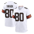 C.Browns #80 Jamari Thrash Player White Home Game Edoa Stitched Jerseys