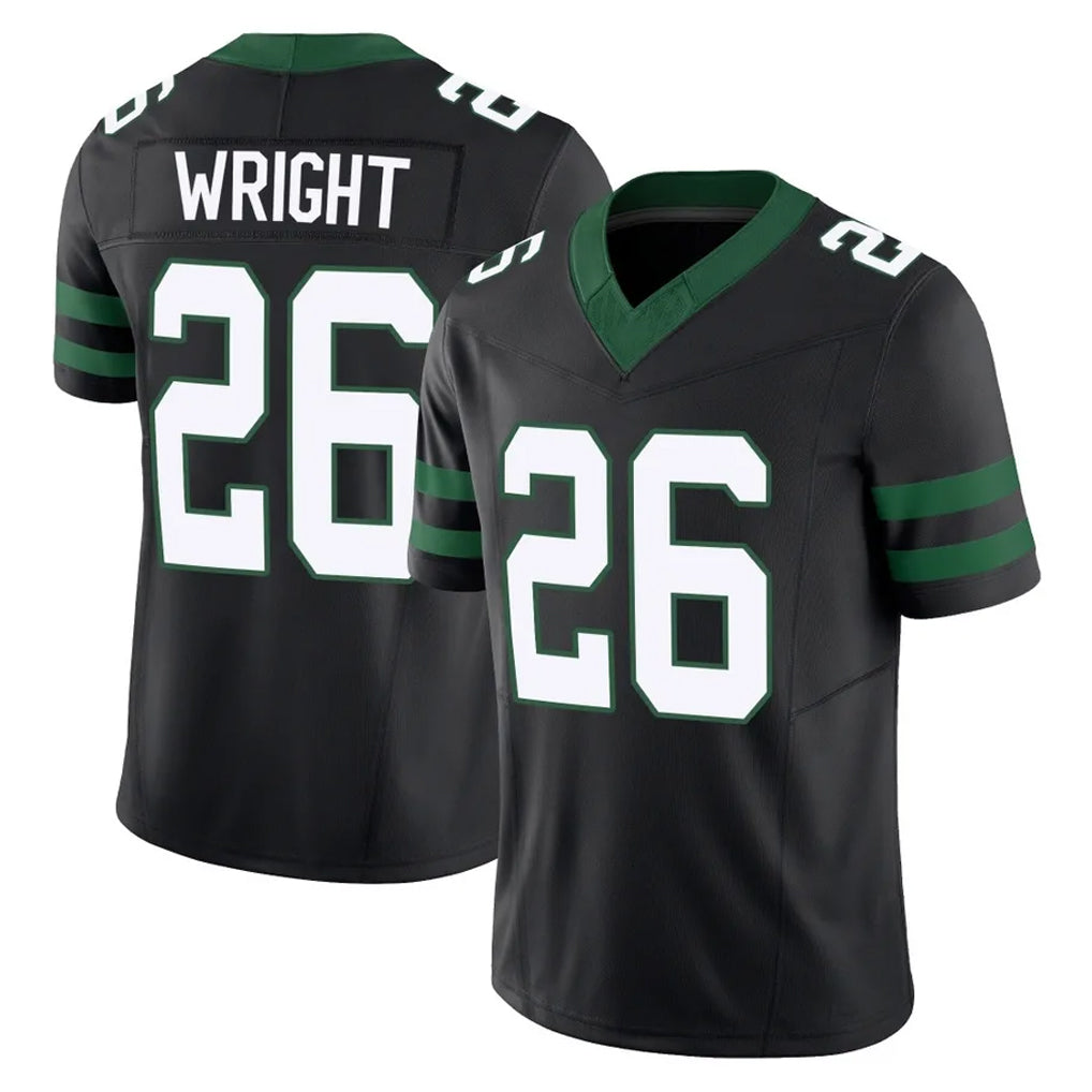 NY.Jets #26 Nahshon Wright Player Black Limited Legacy Vapor F.U.S.E. Home Game Edoa Stitched Jerseys