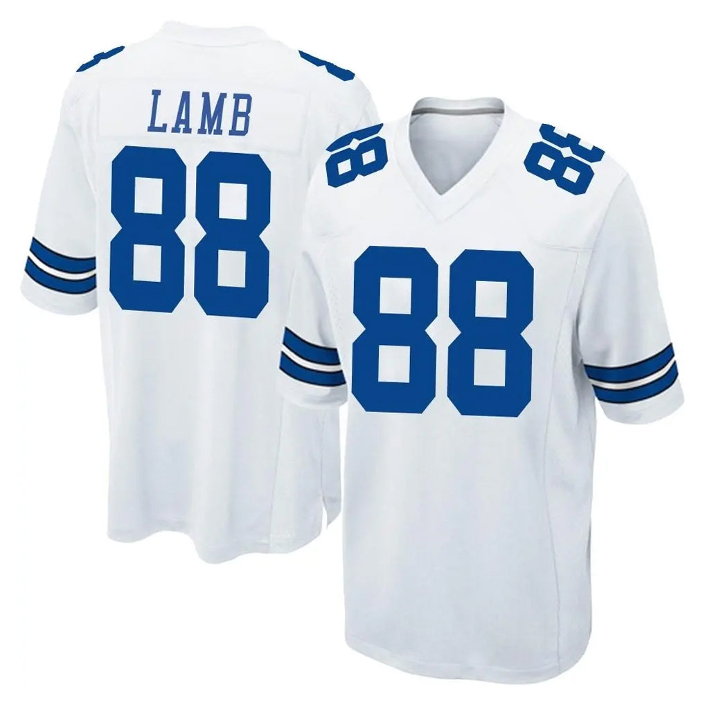 D.Cowboys #88 CeeDee Lamb Player White Home Game Edoa Stitched Jerseys