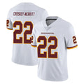 W.Commanders #22 Jacory Croskey-Merritt Player White Limited Vapor Untouchable Home Game Edoa Stitched Jerseys