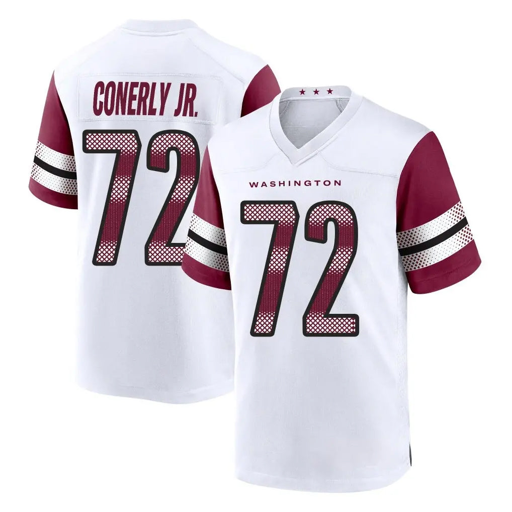 W.Commanders #72 Josh Conerly Jr. Player White Game Home Edoa Stitched Jerseys